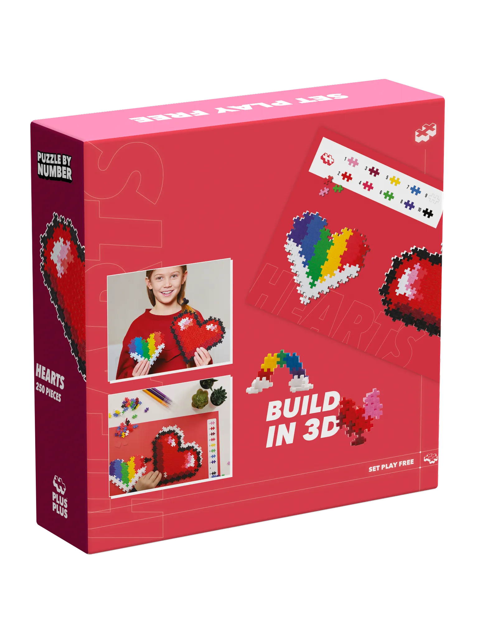 Puzzle By Number - Hjärtan